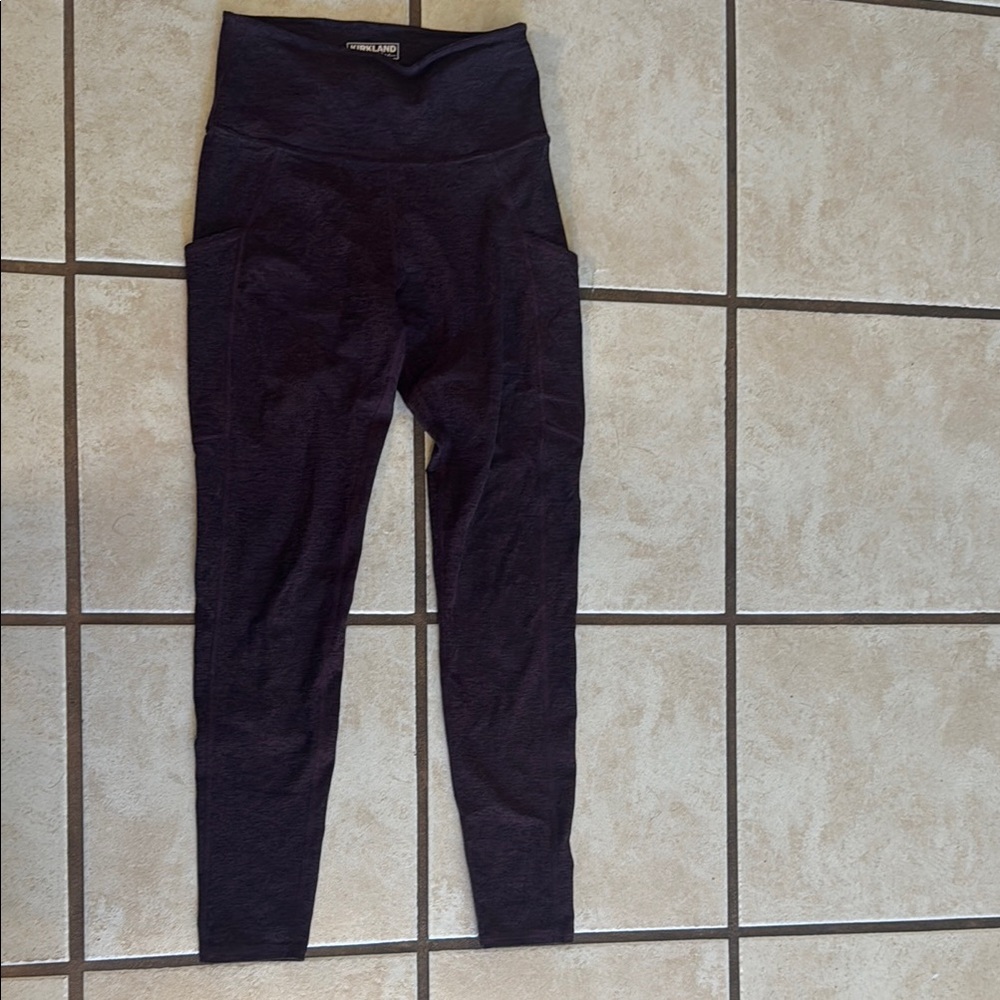 Purple and Black High Waisted Leggings